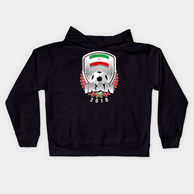 Iran Soccer 2018 Kids Hoodie by Styleuniversal